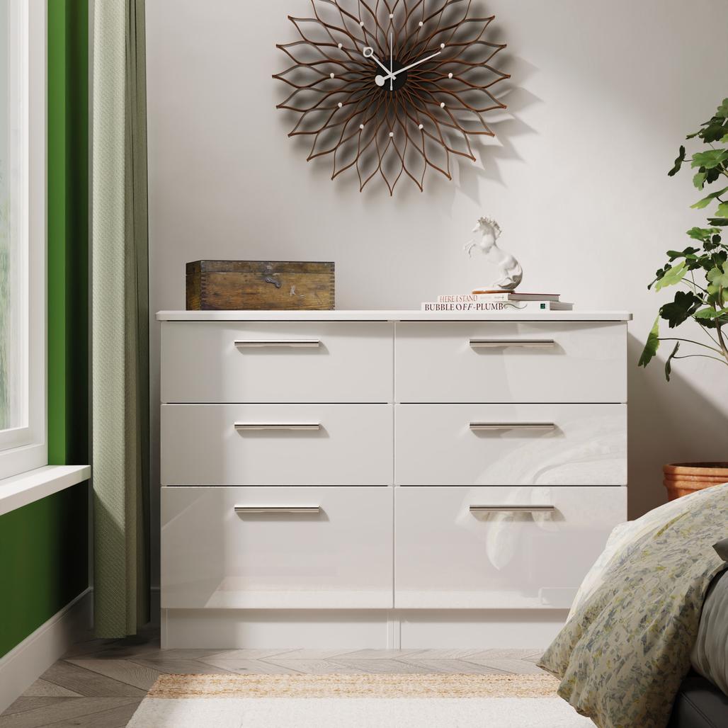 Knightsbridge 6 Drawer Midi Chest