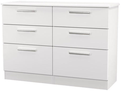 Knightsbridge 6 Drawer Midi Chest