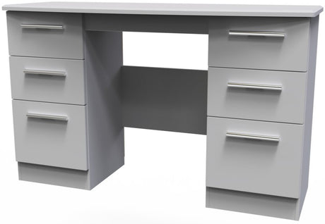 Knightsbridge 6 Drawer Double Pedestal Desk