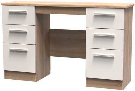 Knightsbridge 6 Drawer Double Pedestal Desk