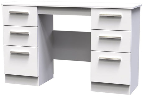 Knightsbridge 6 Drawer Double Pedestal Desk