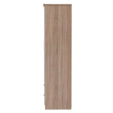 Knightsbridge Tall 2 Door 2 Drawer Double Mirrored Wardrobe