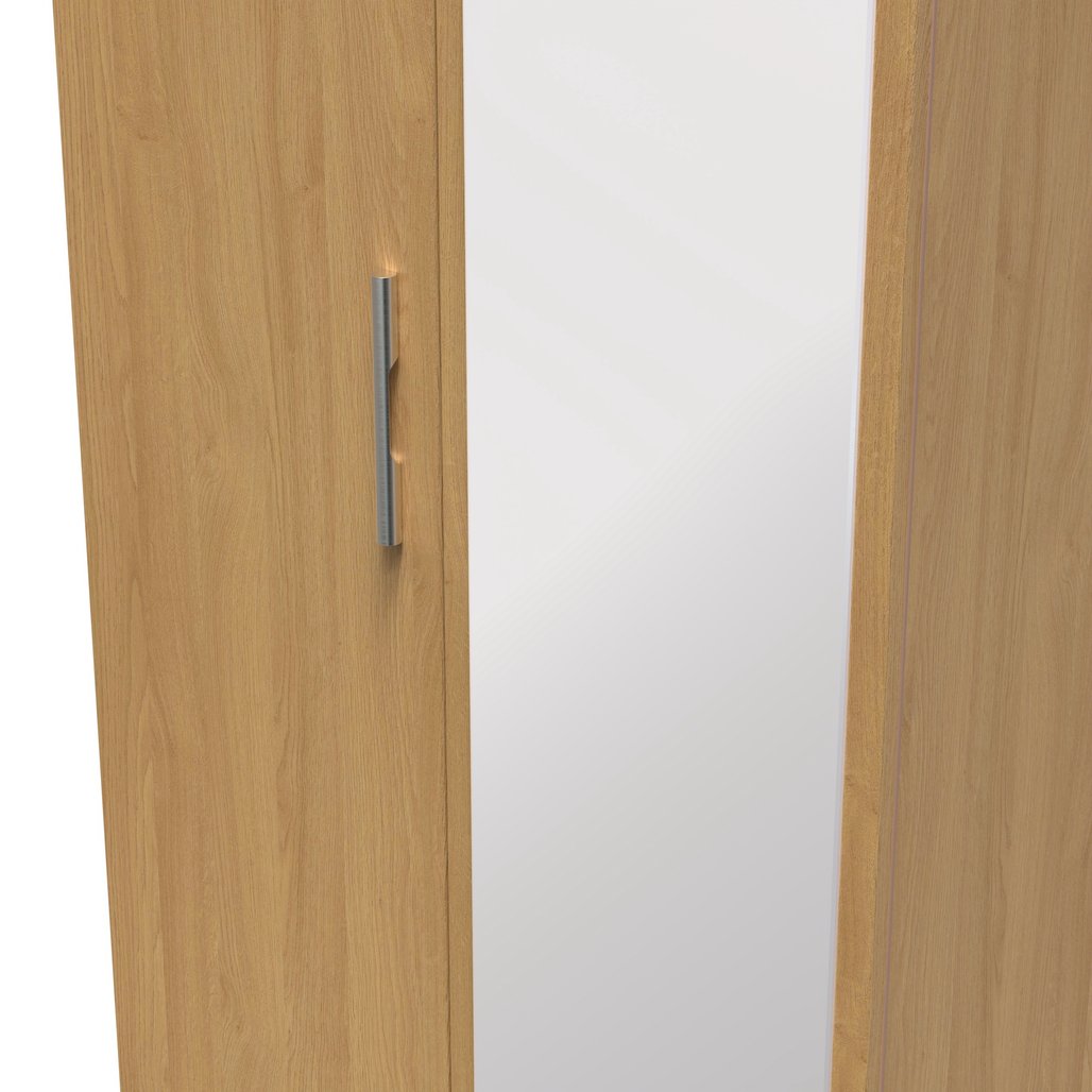 Knightsbridge Tall 2 Door 2 Drawer Double Mirrored Wardrobe