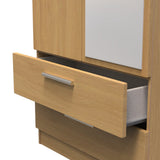 Knightsbridge Tall 2 Door 2 Drawer Double Mirrored Wardrobe