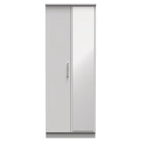 Knightsbridge Tall Mirrored 2 Door Double Wardrobe