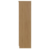 Knightsbridge Tall Mirrored 2 Door Double Wardrobe