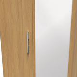 Knightsbridge Tall Mirrored 2 Door Double Wardrobe