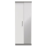 Knightsbridge Tall Mirrored 2 Door Double Wardrobe