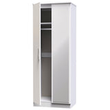 Knightsbridge Tall Mirrored 2 Door Double Wardrobe