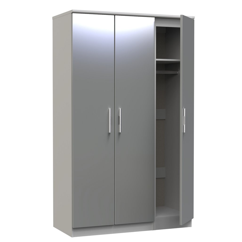 Knightsbridge 3 Door Triple Wardrobe