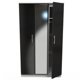 Knightsbridge Mirrored 3 Door Triple Wardrobe
