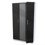 Knightsbridge Mirrored 3 Door Triple Wardrobe
