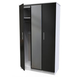 Knightsbridge Mirrored 3 Door Triple Wardrobe