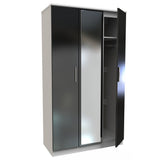 Knightsbridge Mirrored 3 Door Triple Wardrobe