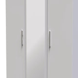 Knightsbridge Mirrored 3 Door Triple Wardrobe