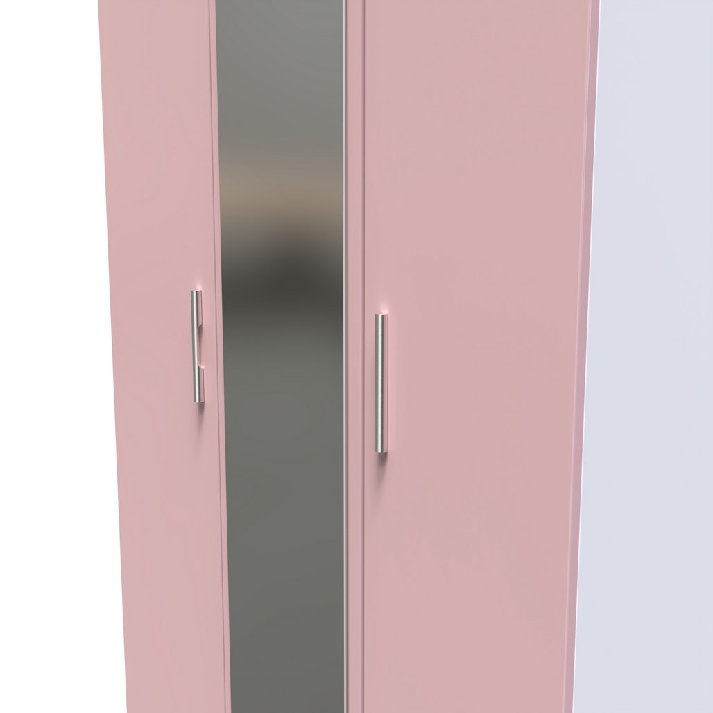 Knightsbridge Mirrored 3 Door Triple Wardrobe