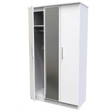 Knightsbridge Mirrored 3 Door Triple Wardrobe