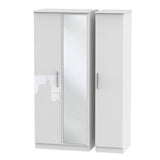 Knightsbridge Mirrored 3 Door Triple Wardrobe