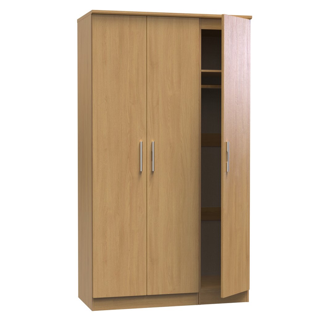Knightsbridge Tall 3 Door Triple Wardrobe