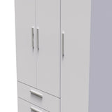 Knightsbridge Tall Large 2 Drawer 3 Door Triple Wardrobe