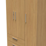 Knightsbridge Tall Large 2 Drawer 3 Door Triple Wardrobe