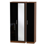 Knightsbridge Tall Mirrored 3 Door Triple Wardrobe