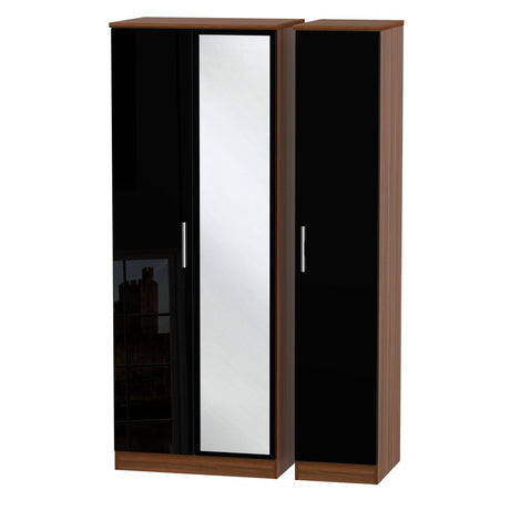 Knightsbridge Tall Mirrored 3 Door Triple Wardrobe