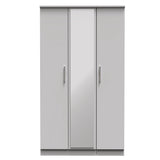 Knightsbridge Tall Mirrored 3 Door Triple Wardrobe