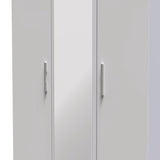 Knightsbridge Tall Mirrored 3 Door Triple Wardrobe