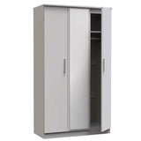 Knightsbridge Tall Mirrored 3 Door Triple Wardrobe