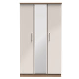 Knightsbridge Tall Mirrored 3 Door Triple Wardrobe