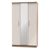 Knightsbridge Tall Mirrored 3 Door Triple Wardrobe