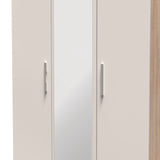 Knightsbridge Tall Mirrored 3 Door Triple Wardrobe