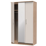 Knightsbridge Tall Mirrored 3 Door Triple Wardrobe