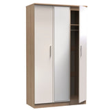 Knightsbridge Tall Mirrored 3 Door Triple Wardrobe