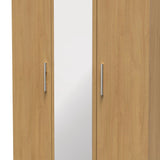 Knightsbridge Tall Mirrored 3 Door Triple Wardrobe