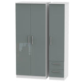 Knightsbridge 2 Drawer 3 Door Triple Wardrobe