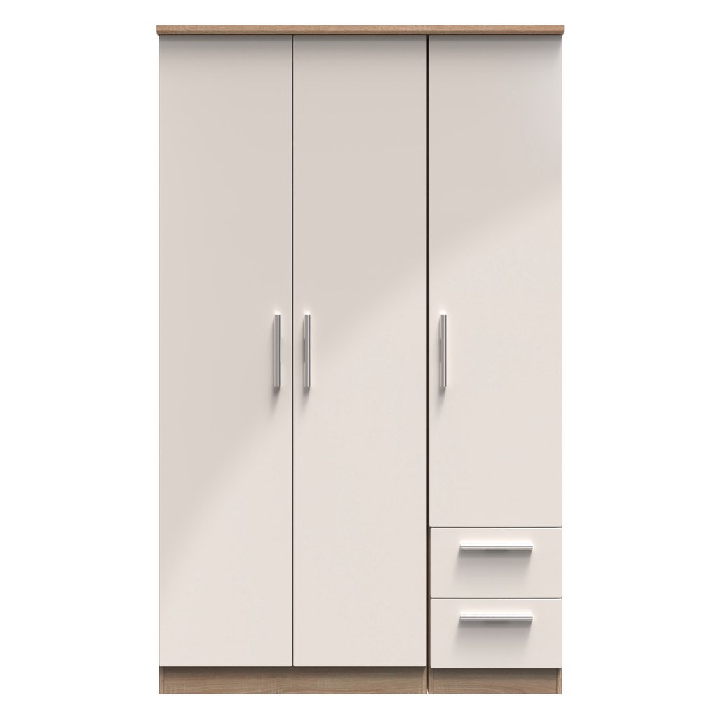 Knightsbridge 2 Drawer 3 Door Triple Wardrobe