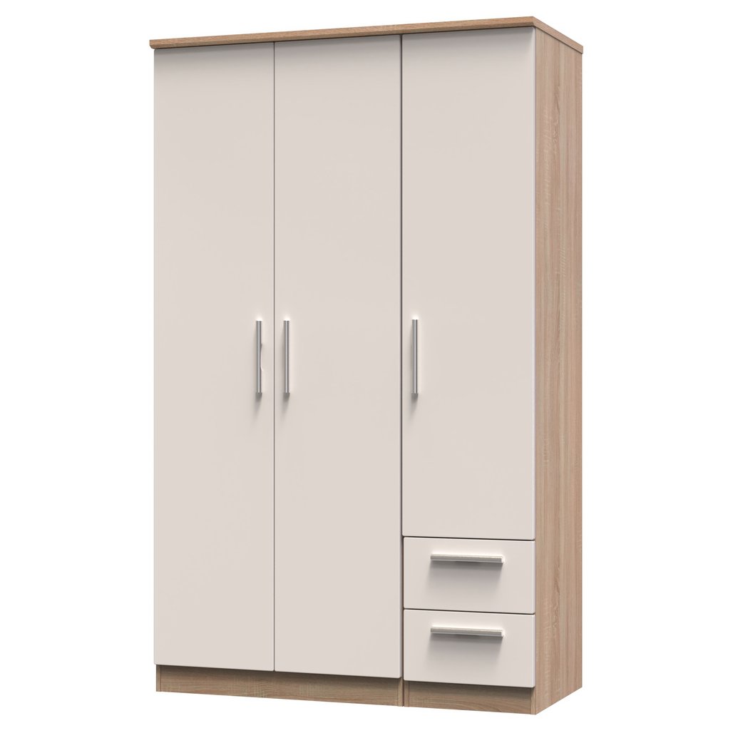 Knightsbridge 2 Drawer 3 Door Triple Wardrobe