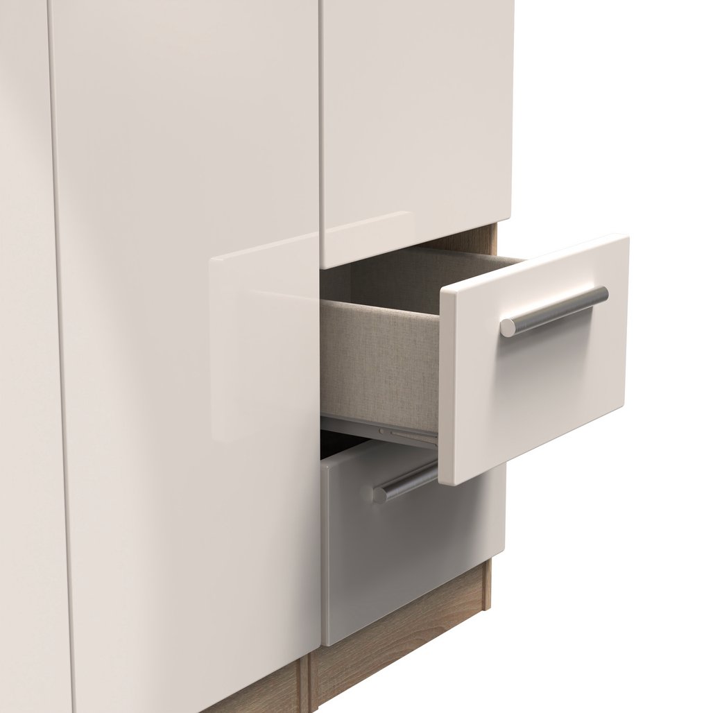 Knightsbridge 2 Drawer 3 Door Triple Wardrobe