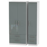 Knightsbridge 4 Drawer 3 Door Triple Wardrobe