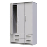 Knightsbridge 4 Drawer 3 Door Triple Wardrobe
