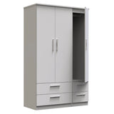Knightsbridge 4 Drawer 3 Door Triple Wardrobe