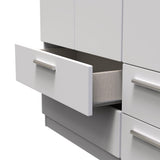 Knightsbridge 4 Drawer 3 Door Triple Wardrobe