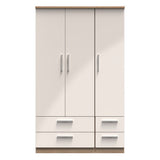 Knightsbridge 4 Drawer 3 Door Triple Wardrobe