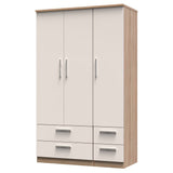 Knightsbridge 4 Drawer 3 Door Triple Wardrobe