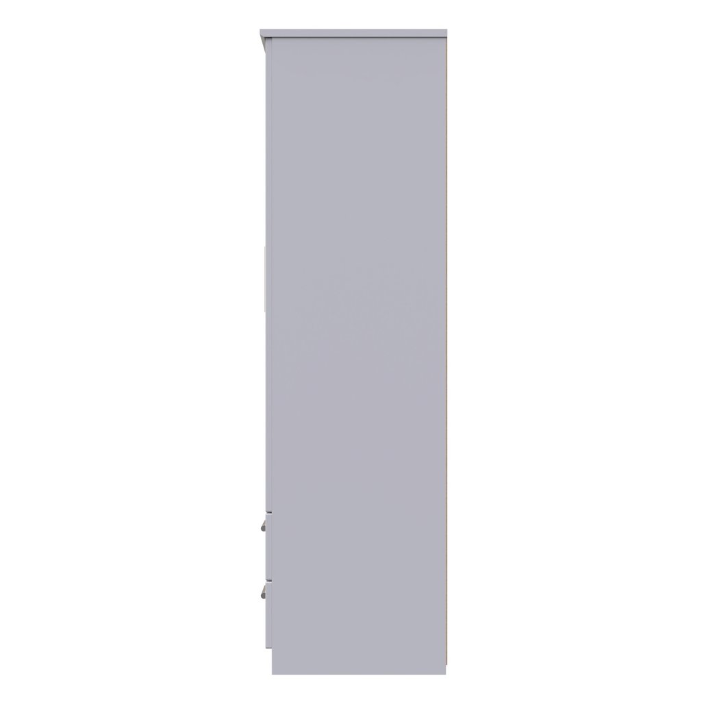 Knightsbridge Mirrored 4 Drawer 3 Door Triple Wardrobe