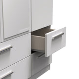 Knightsbridge Mirrored 4 Drawer 3 Door Triple Wardrobe