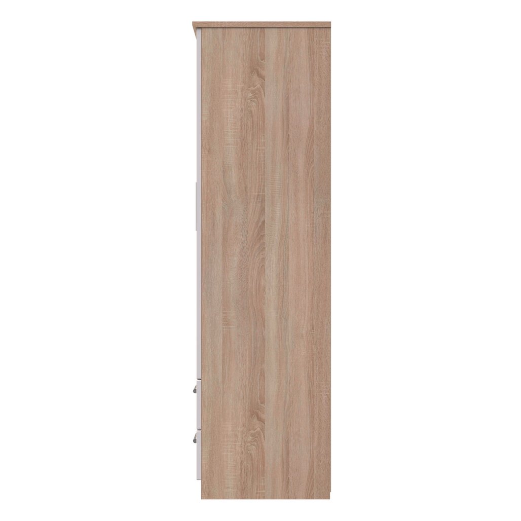 Knightsbridge Mirrored 4 Drawer 3 Door Triple Wardrobe