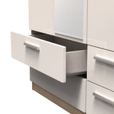 Knightsbridge Mirrored 4 Drawer 3 Door Triple Wardrobe